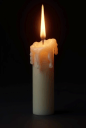animated gif of burning candle