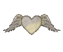animated gif of heart with wings